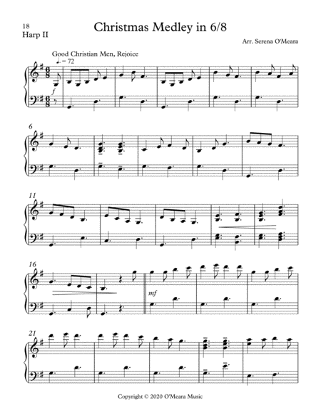 Christmas Medley In 6 8 Harp Ii Page 2