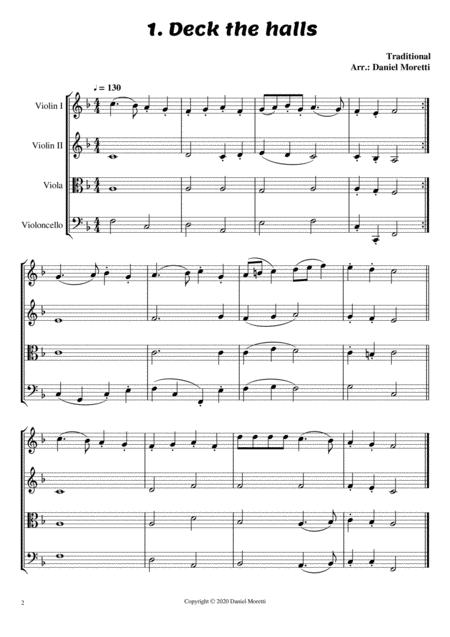 Christmas Song Book 5 Songs String Quartet Edition Page 2