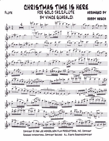 Christmas Time Is Here For Solo Jazz Flute Page 2