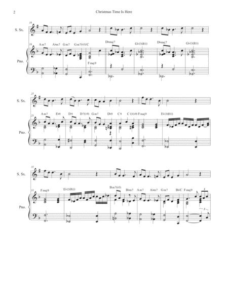 Christmas Time Is Here For Soprano Saxophone And Piano Page 2