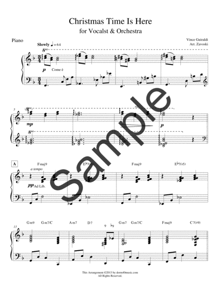 Christmas Time Is Here For Vocalist Orchestra F Page 2