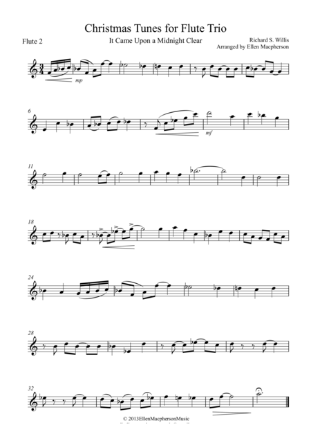 Christmas Tunes For Jazz Flute Trio Set Of Parts Score Page 2