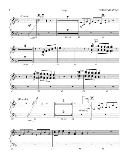 Christmastime Arr Joseph M Martin Harp Page 2