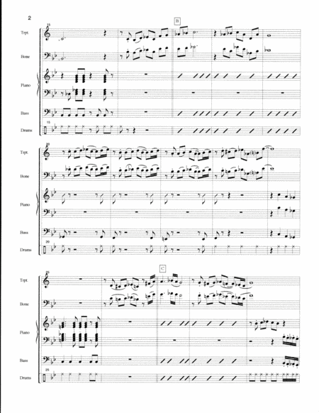 Cinco Hombres For Jazz Quintet Page 2