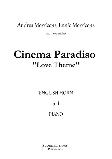 Cinema Paradiso Love Theme For English Horn And Piano Page 2