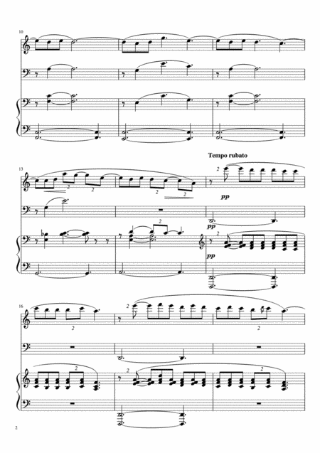 Clair De Lune Piano Trio Page 2