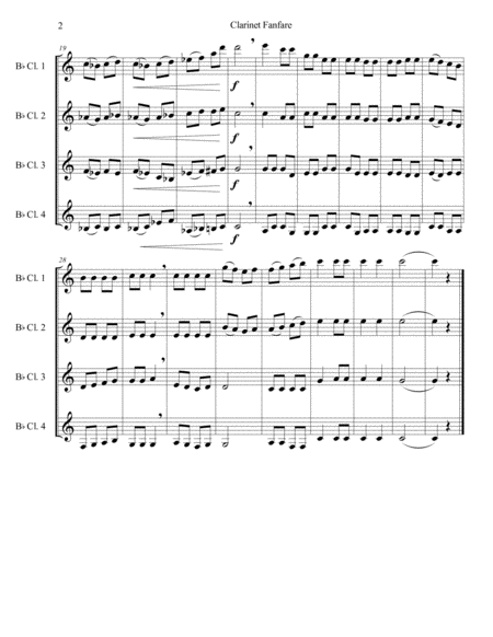 Clarinet Fanfare Page 2