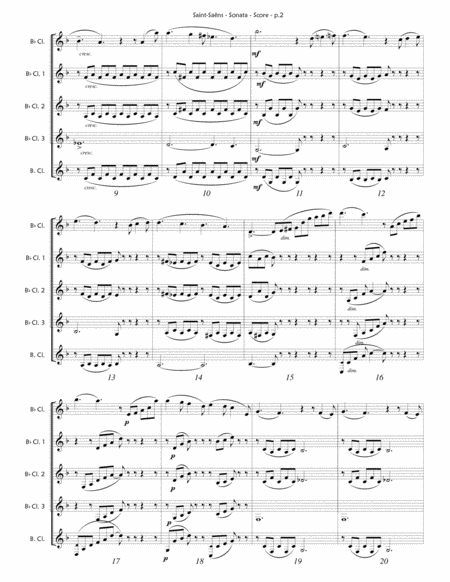 Clarinet Sonata Op 167 Saint Saens Page 2