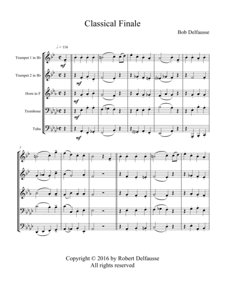 Classical Finale For Brass Quintet Page 2