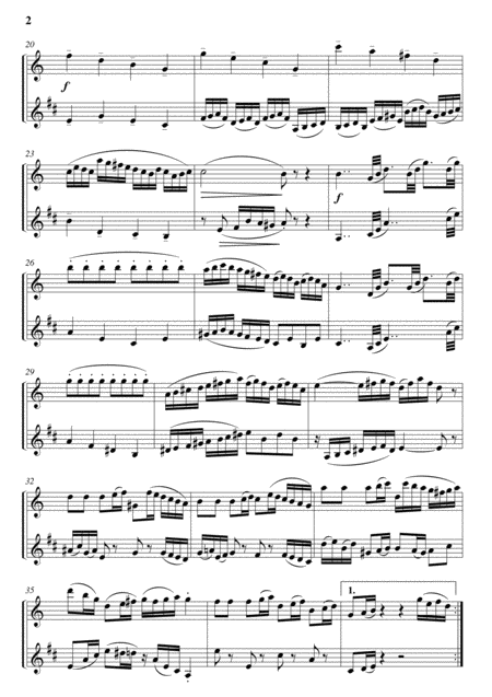 Classical Sonata For Flute Or Oboe And Clarinet In Bb Page 2