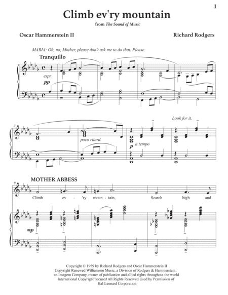 Climb Ev Ry Mountain Transposed To D Flat Major Page 2