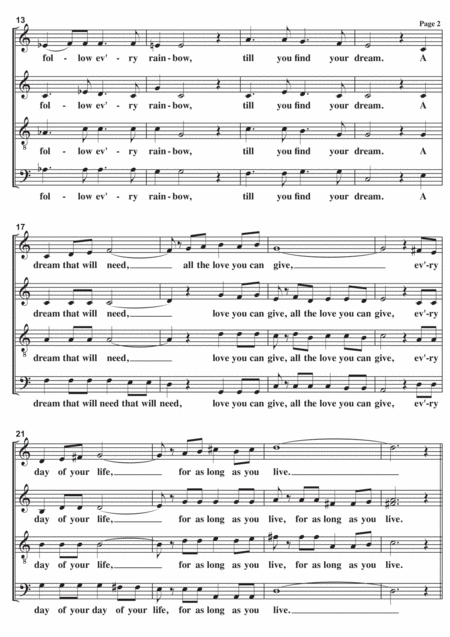 Climb Every Mountain A Cappella Page 2