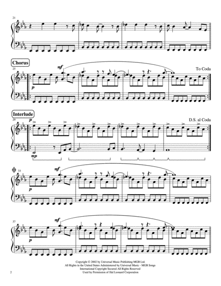 Clocks By Coldplay Piano Version Page 2