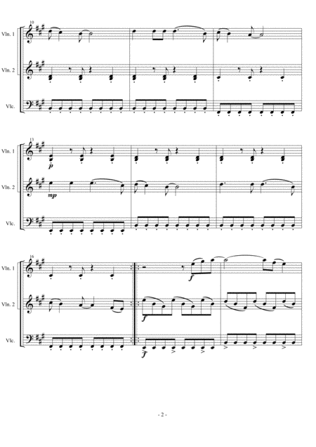 Clocks Coldplay Arranged For String Trio Page 2