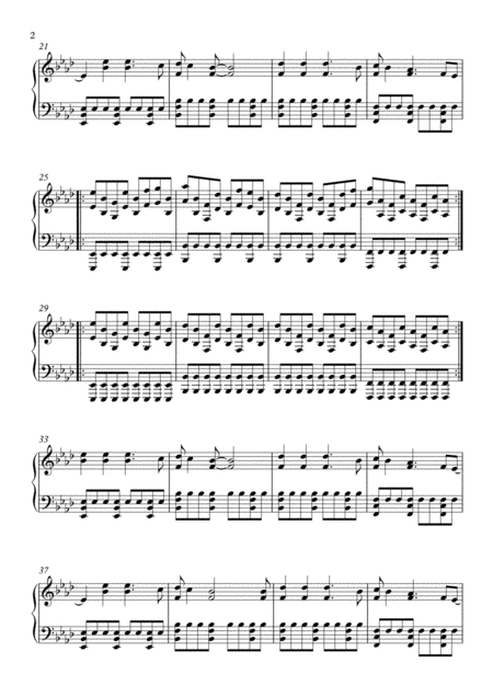 Clocks Coldplay Piano Solo Page 2