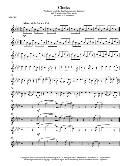 Clocks String Trio For String Trio Page 2