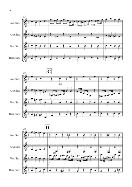 Coffee Shop Polka For Saxophone Quartet Page 2