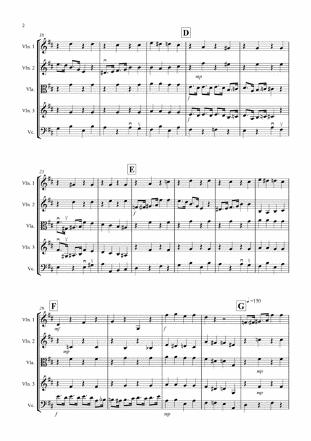 Coffee Shop Polka For String Quartet Page 2