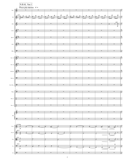 Collective Composition By Borodin Cui Liadov Rimsky Korsakov 24 Variations With Finale On An Unchanged Theme Tati Tati Orchestrated By Arkady Leytush Page 2