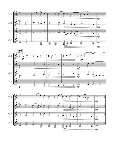 Come Again Clarinet Quartet Page 2