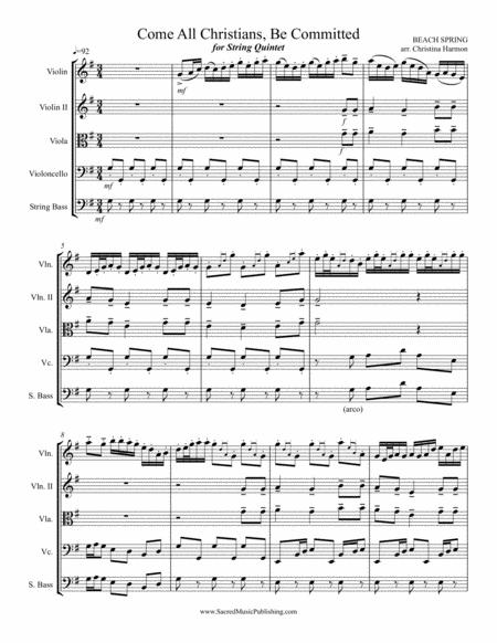 Come All Christians Be Committed String Quintet Page 2