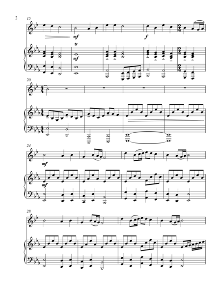 Come Christians Join To Sing Treble F Instrument Solo Page 2