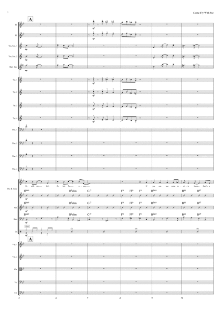 Come Fly With Me Vocal Withl Big Band And Strings Bb Major Page 2