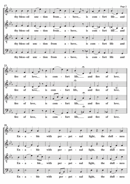 Come Holy Ghost Satb A Cappella Page 2