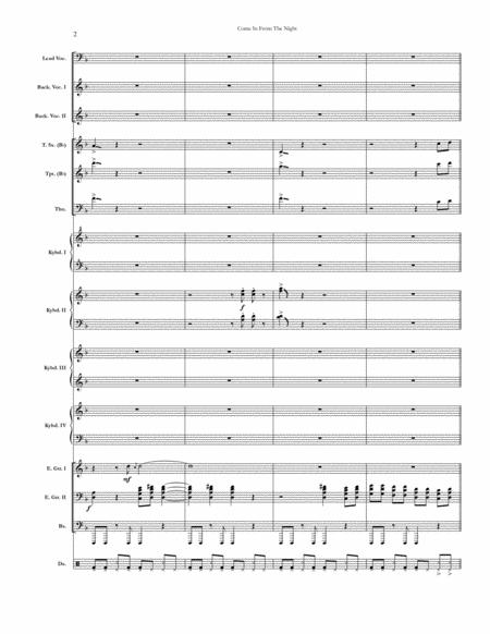 Come In From The Night Chicago Full Score Set Of Parts Page 2