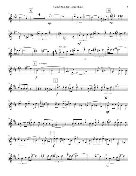 Come Rain Or Come Shine Violin 3 Page 2