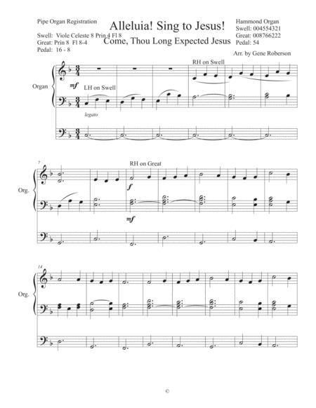 Come Thou Long Expected Jesus Organ Solo Page 2