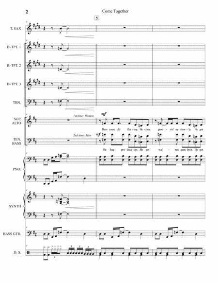 Come Together Full Score And Parts Page 2
