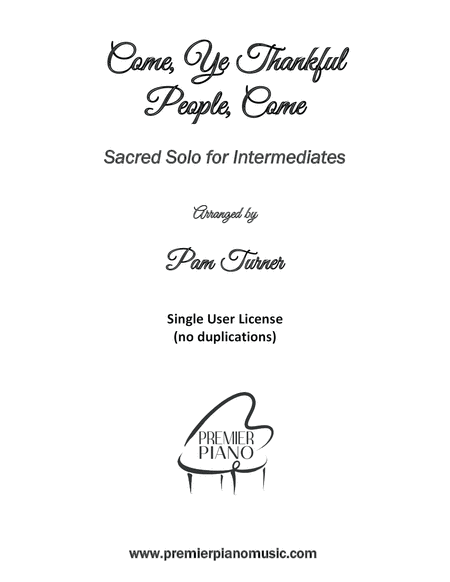 Come Ye Thankful People Come Intermediate Piano Solo Page 2