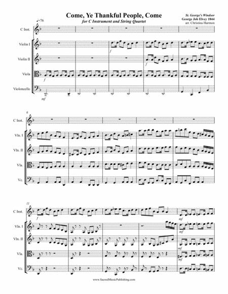 Come Ye Thankful People Come String Quartet Page 2