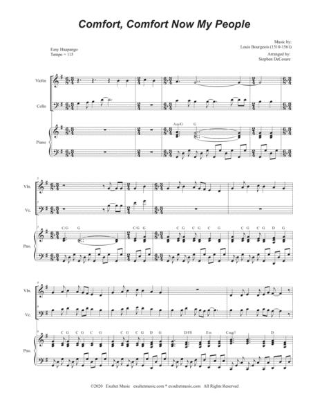 Comfort Comfort Now My People Duet For Violin And Cello Page 2