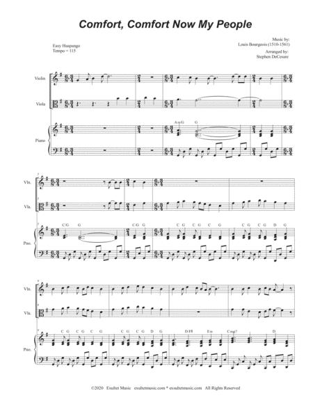 Comfort Comfort Now My People Duet For Violin And Viola Page 2