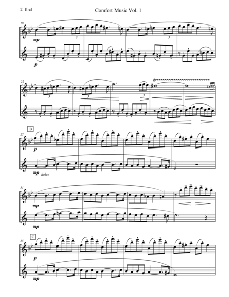 Comfort Music For Flute And Clarinet Duet Page 2