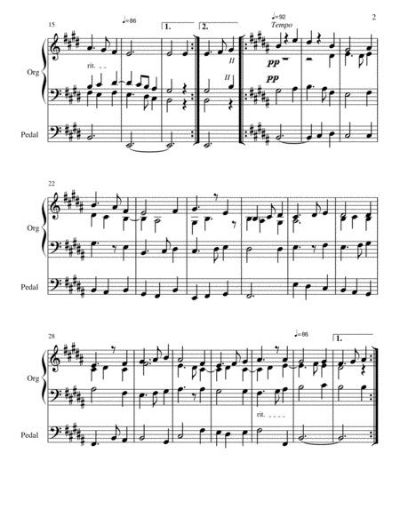 Communion In E Major For Organ Op 17 Page 2