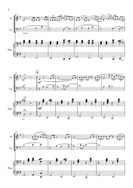 Con Te Partiro Oboe Bassoon And Piano Page 2