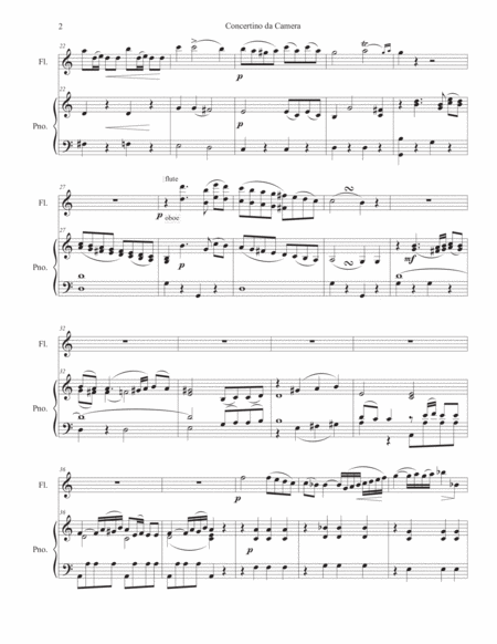 Concertino Da Camera By Antonio Salieri Mmt Ii Oboe And Piano Page 2