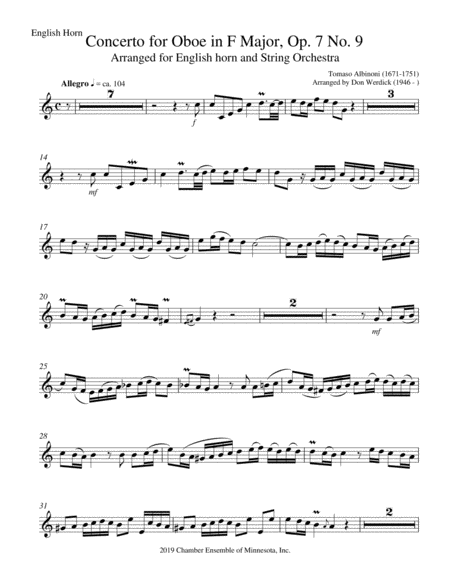 Concerto For English Horn In F Major Op 7 No 9 Page 2