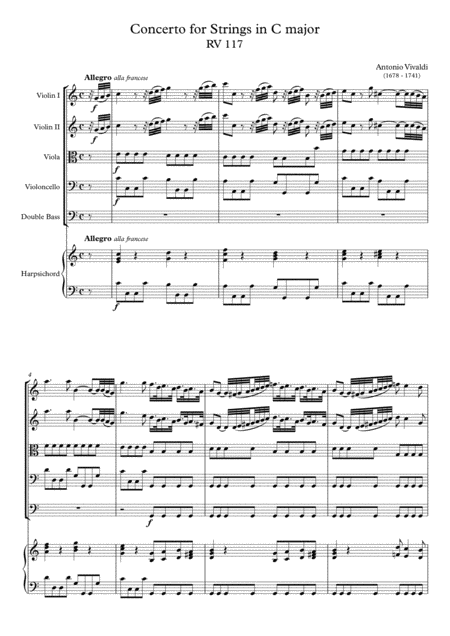 Concerto For Strings In C Major Rv 117 Page 2