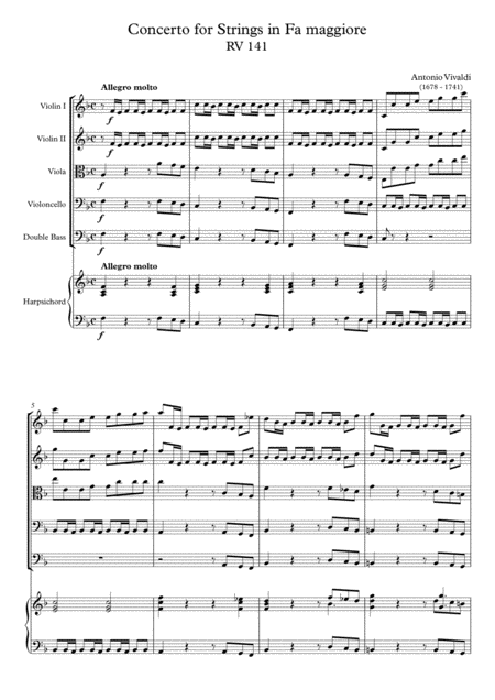 Concerto For Strings In Fa Maggiore Rv 141 Page 2