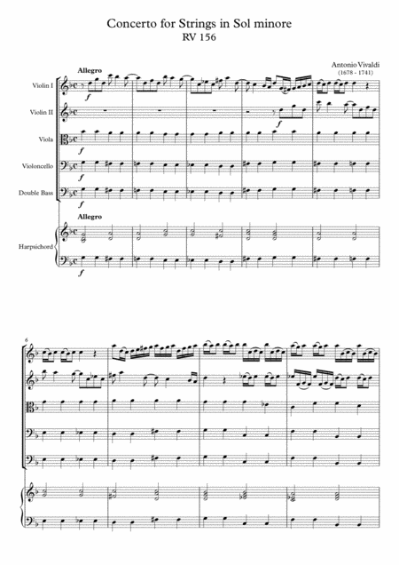 Concerto For Strings In Sol Minore Rv 156 Page 2