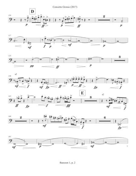 Concerto Grosso 2017 For Chamber Orchestra Bassoon 1 Page 2