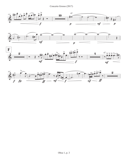 Concerto Grosso 2017 For Chamber Orchestra Oboe 1 Page 2