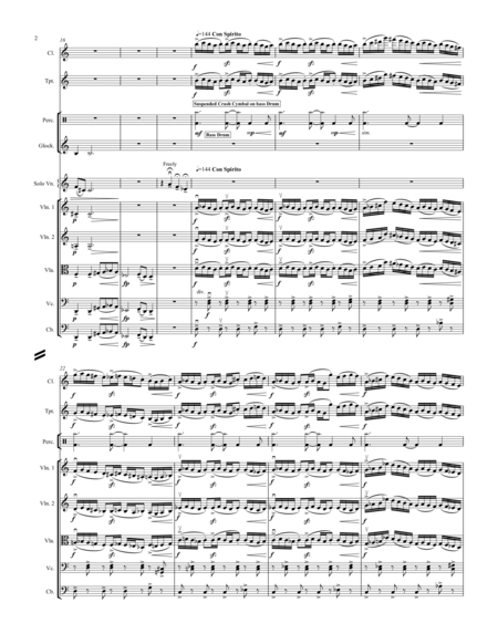 Concerto No 3 For Violin And Orchestra Page 2