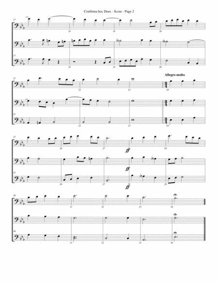 Confirma Hoc Deus For Trombone Or Low Brass Trio Page 2