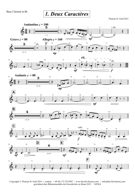 Conflusion Suite Wind Ensemble Bass Clarinet Page 2