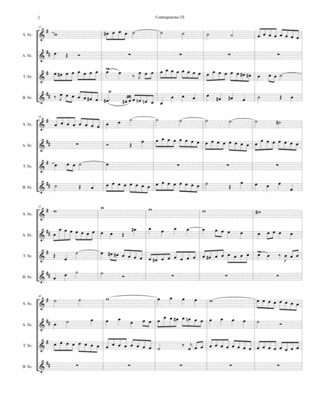 Contrapunctus Ix For Saxophone Quartet Page 2